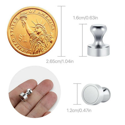 10/20pcs Neodymium Magnetic Pins - Strong Cone Board & Fridge Magnets for Home, Office & Storage