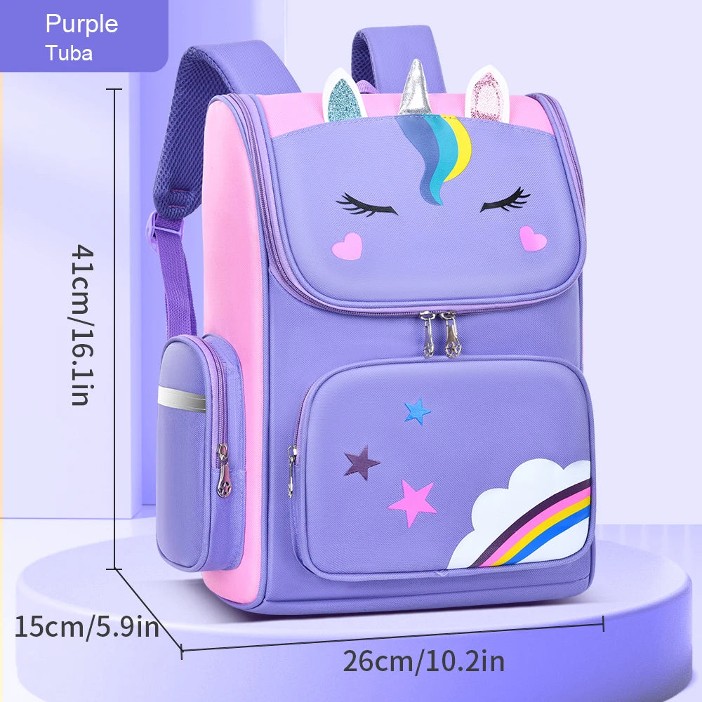 Children’s School Backpack | Cute Waterproof Lightweight Bag for Elementary Students, Grades 1-6, Ages 6-12
