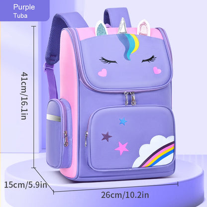 Children’s School Backpack | Cute Waterproof Lightweight Bag for Elementary Students, Grades 1-6, Ages 6-12