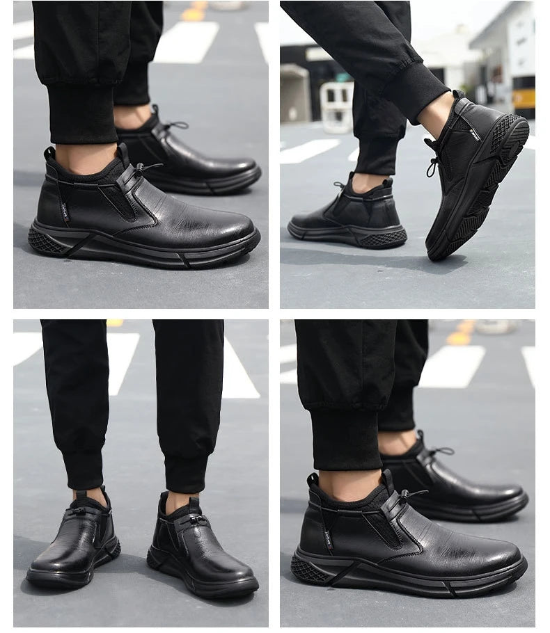 Fashion Safety Shoes for Men – Steel Toe Work Boots, Indestructible Puncture-Proof Protective Footwear