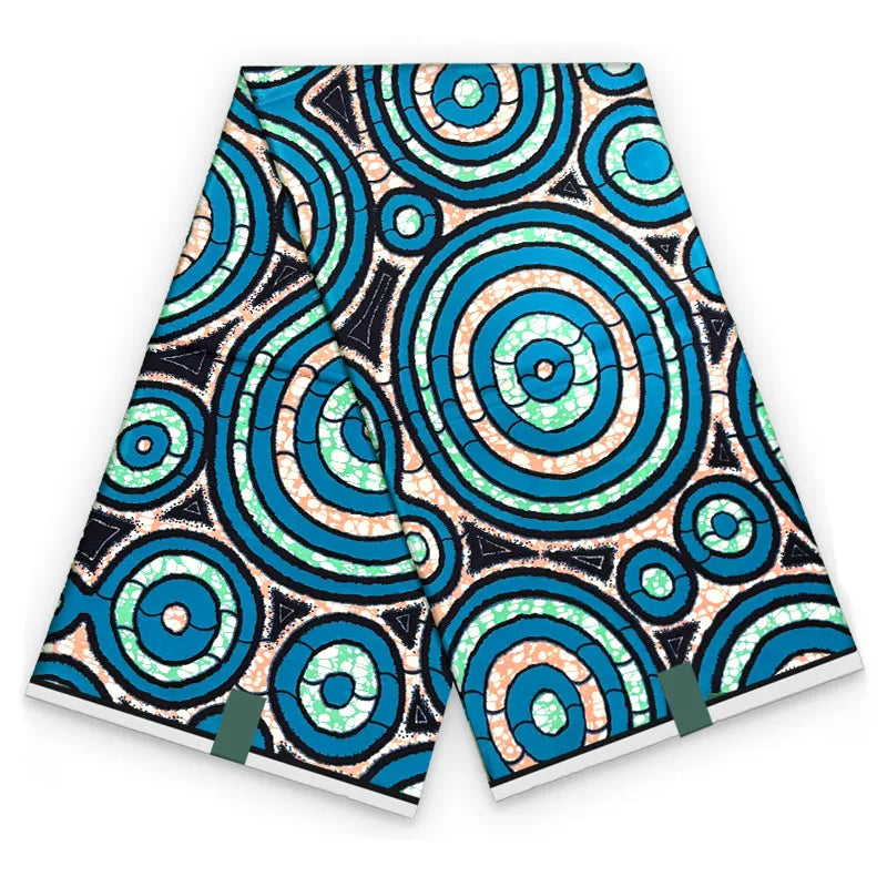 2026 African Ankara Wax Print Fabric - 100% Cotton Soft High Quality Original Real Wax Fabric for Party Dresses HH101
