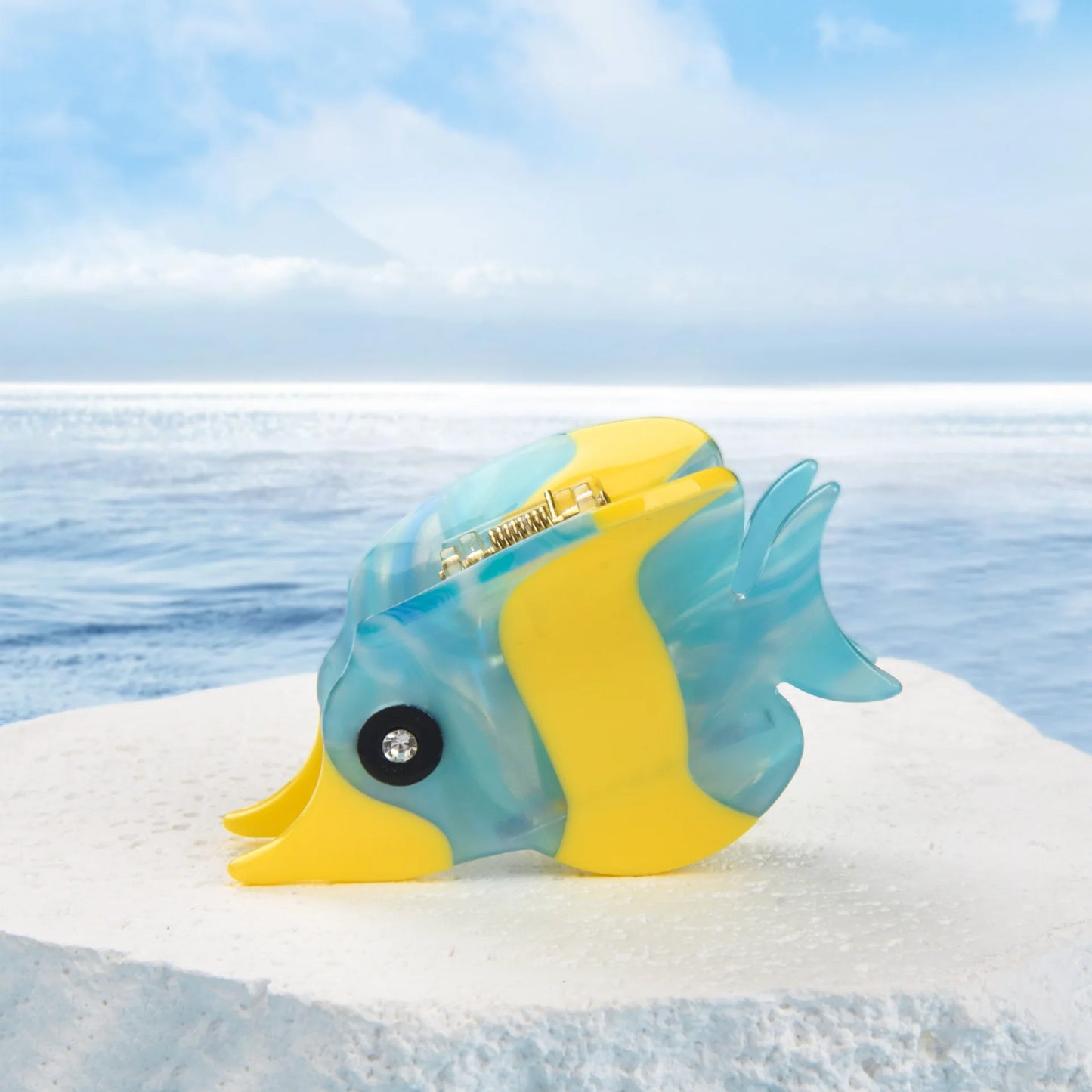 Ocean Beach Series Hair Claw | Hippocampus, Jellyfish & Dolphin Acetate Hair Clip for Women & Girls