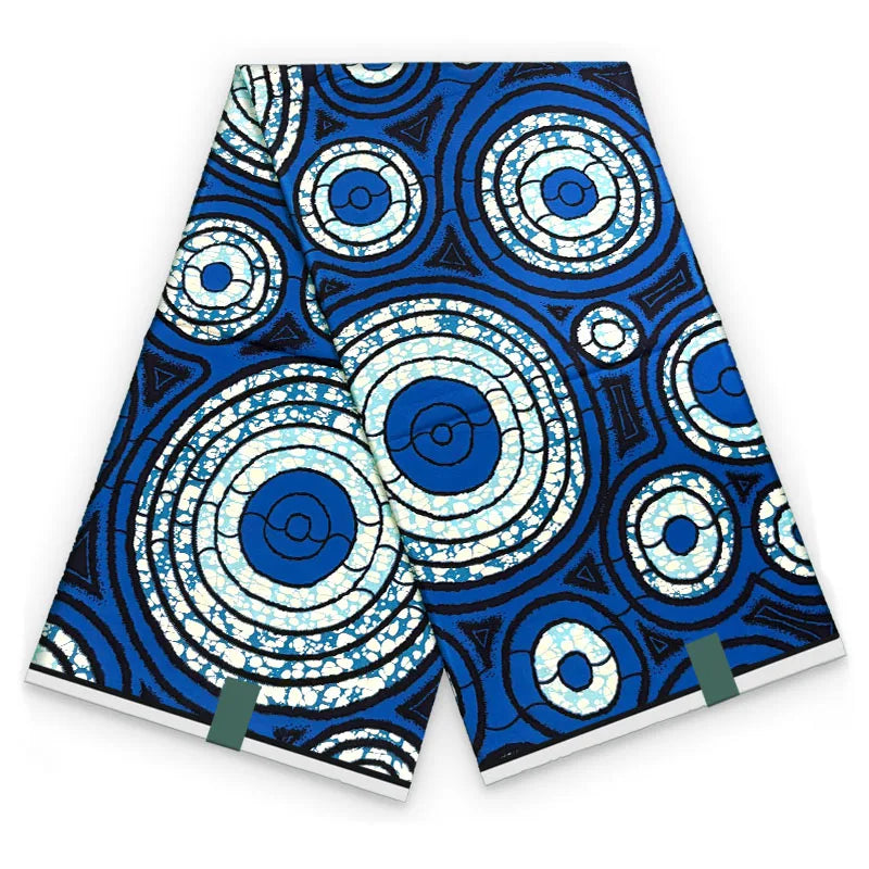 2026 African Ankara Wax Print Fabric - 100% Cotton Soft High Quality Original Real Wax Fabric for Party Dresses HH101