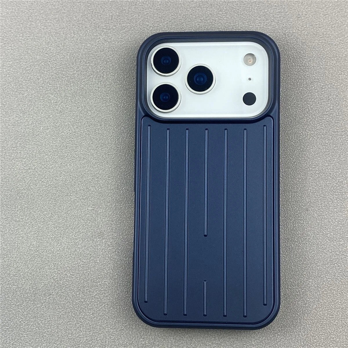 Luxury Striped Phone Case - Glossy Business Cover for iPhone 17, 16, 15, 14 & 13 Pro Max