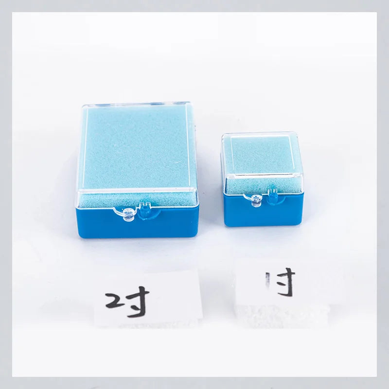 100PCS Dental Implant Storage Box – 1inch & 2inch Plastic Denture Box with Sponge, Blue, Black, White, for Dentistry & Laboratory