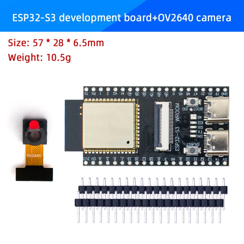 WAVGAT ESP32-S3 WROOM N16R8 CAM Board - OV2640/OV5640/OV3660 Camera WiFi Bluetooth Wireless Development Module