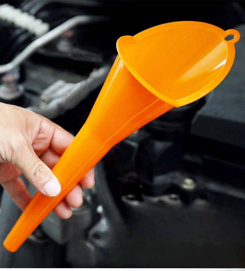 Car Long Stem Funnel - Anti-Splash Gasoline & Oil Fuel Filling Tool for Motorcycle Refueling, Auto Accessories