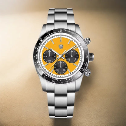 RollsTimi Men's Watch 2024 – Luxury Japan VK63 Quartz Chronograph, Sapphire Glass, Stainless Steel Wristwatch