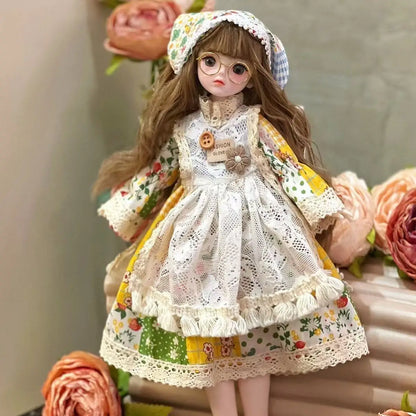 High-Value 30cm BJD Doll – 6-Point Jointed Princess Outfit Set for Girls, Birthday Gift Toy