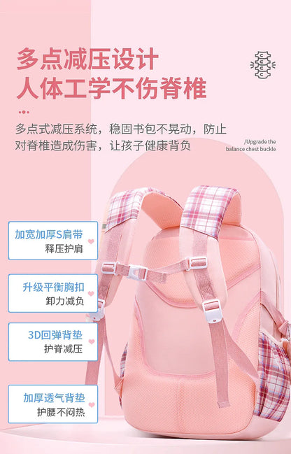 Children’s Princess School Backpack | Orthopedic Satchel for Girls, Primary School Book Bag & Knapsack