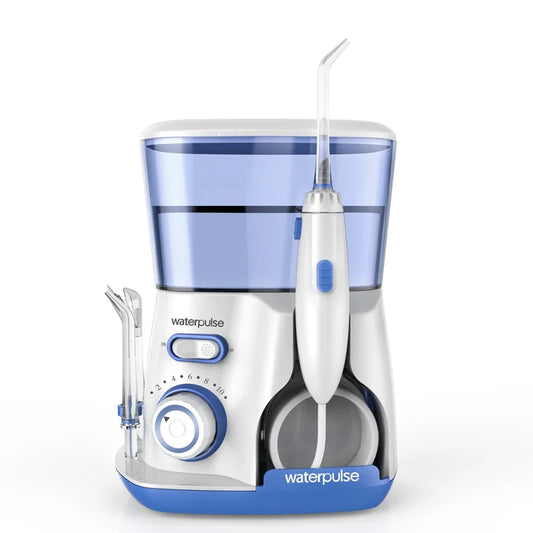 Waterpulse V300G Oral Irrigator: Electric Dental Water Flosser with 5 Tips - 800ml Capacity for Oral Hygiene & Care