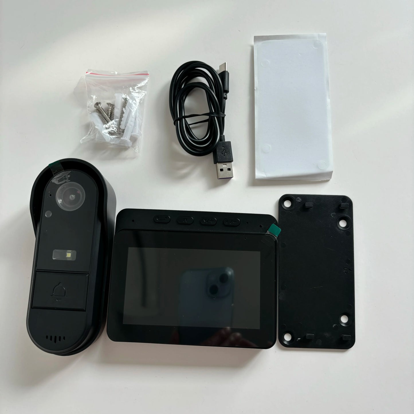 4.3" HD Wireless Video Doorbell — Night Vision, Waterproof Smart Home Intercom Camera