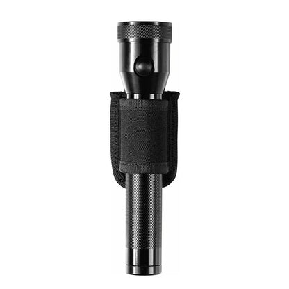 Tactical Flashlight Holder - Nylon Duty Belt Torch Pouch Open Top Carry Case for Camping, Hiking & Outdoor Activities
