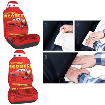 Sally Lightning McQueen 95 Car Seat Cover – Durable 1-Piece Universal Fit for Trucks, Cars & Sedans