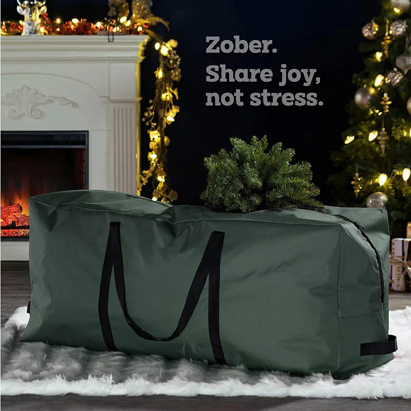 Christmas Tree Storage Bag – Heavy Duty Oxford Fabric Waterproof Dustproof Zippered Container