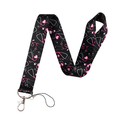 Cartoon Butterfly Lanyard for Keys – Neck Strap ID Badge Holder, Phone USB Keychain Accessories