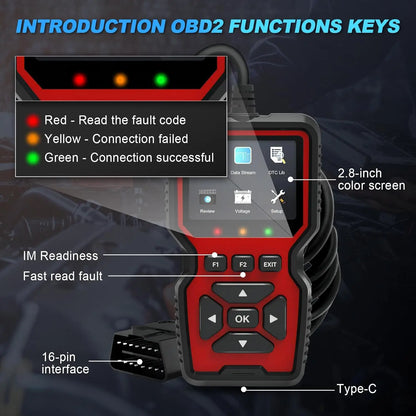 V519 Professional OBD2 Scanner – EML327 Car Diagnostic Tool & Code Reader for Troubleshooting