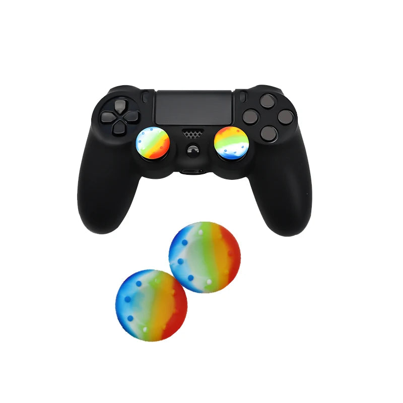 Non-Slip Silicone Joystick Thumb Grip Caps – Analog Stick Covers for PS2, PS3, PS4, PS5, Xbox One, Xbox 360, Xbox Series X, and Switch Pro Controllers