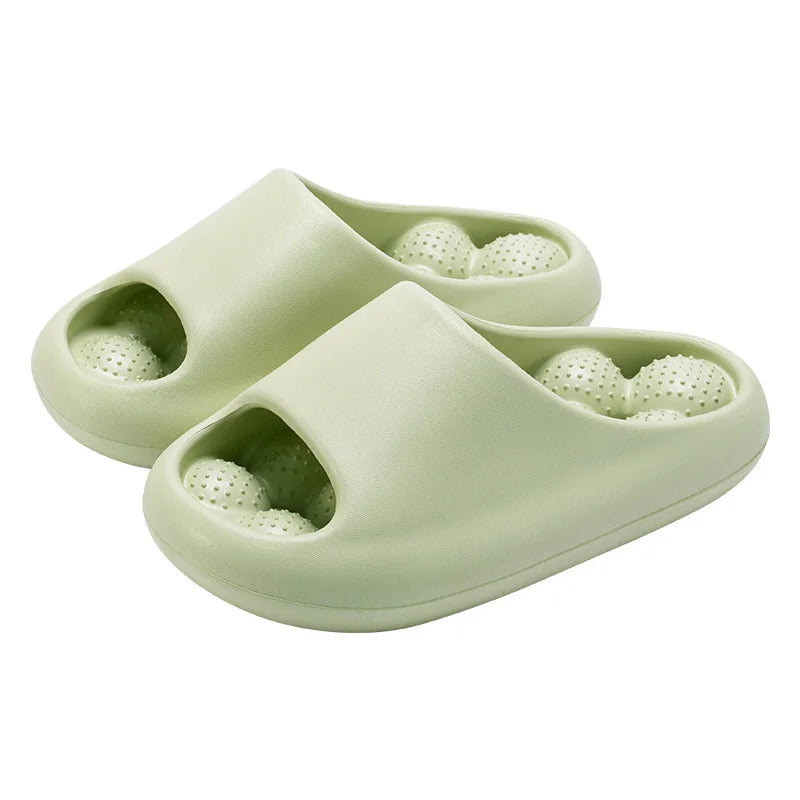 TZLDN Ergonomic EVA Bathroom Slippers - Unisex Waterproof Massage Slides with Breathable Comfort