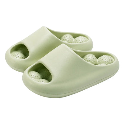 TZLDN Ergonomic EVA Bathroom Slippers - Unisex Waterproof Massage Slides with Breathable Comfort