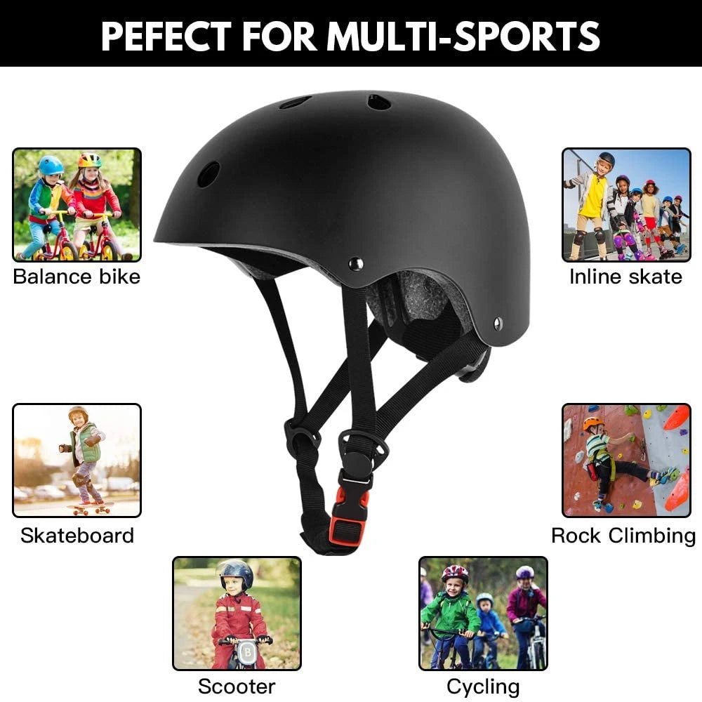 Skateboard Helmet for Adults & Kids – Skate Helmet for Youth, Adult Skateboarding & Scooter Safety Helmet for Skating