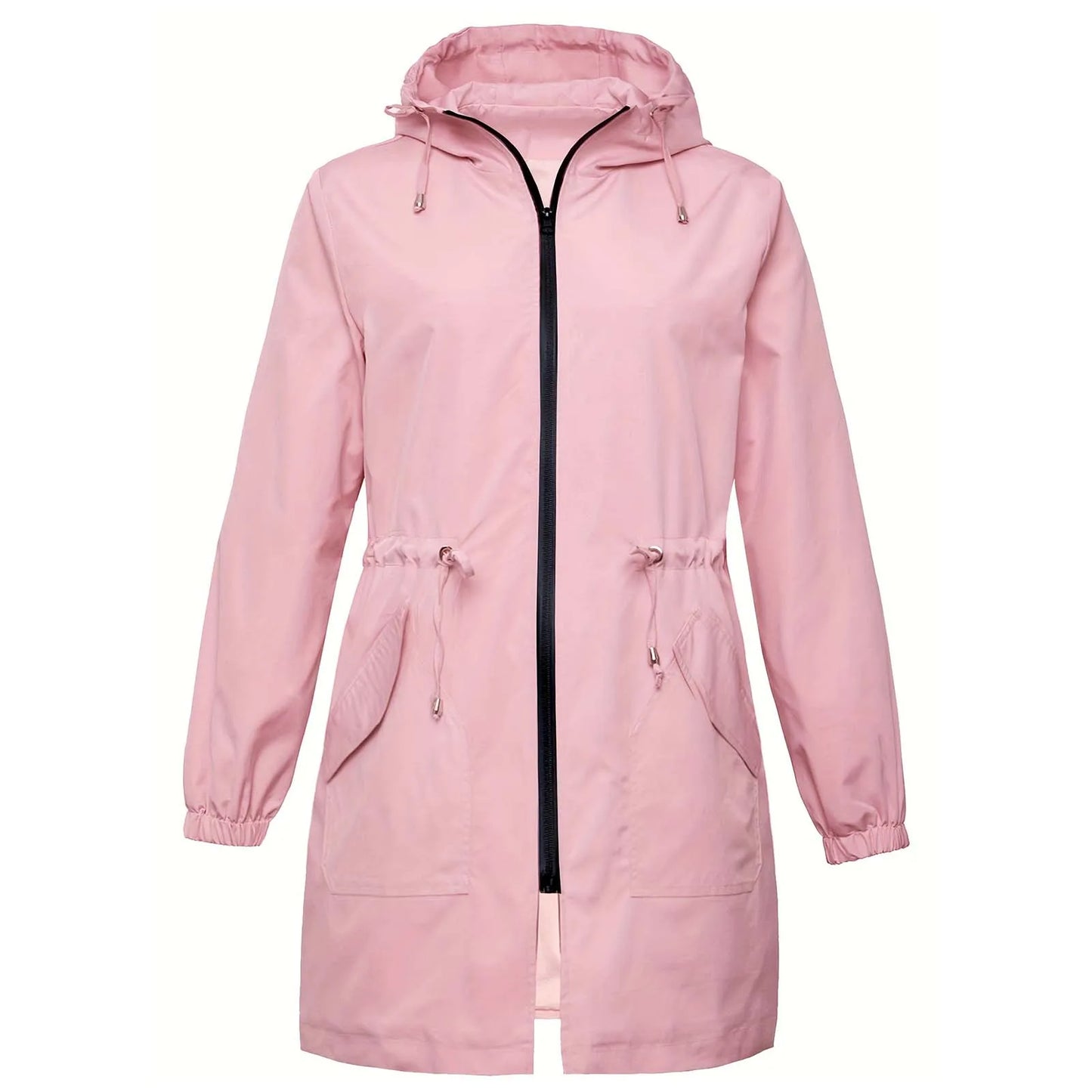 Women’s Softshell Jacket - Lightweight Hooded Windbreaker Raincoat for Outdoor Wear