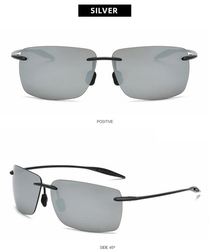 Ultralight TR90 Frameless Sunglasses — Unisex Driving & Outdoor Sports Shades