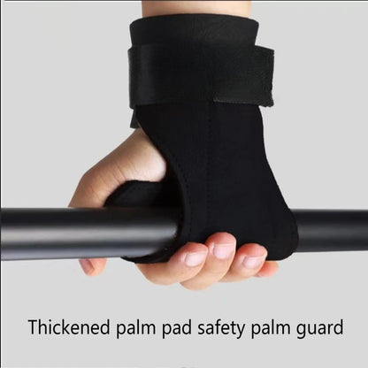 Fitness Gloves with Wrist Straps - Double-Layer PU Leather Weightlifting & Training Gloves