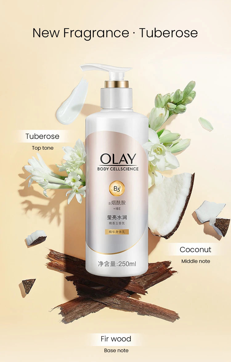 OLAY Body Lotion B3+ Niacinamide – Nourishing, Hydrating, Firming & Brightening Body Cream, Olay Body Cellscience