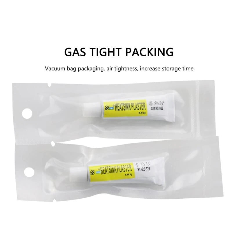 1/3/5pcs Thermal Paste Conductive Adhesive – Heatsink Glue for Chip, VGA, RAM, LED, IC Cooler & Radiator Cooling