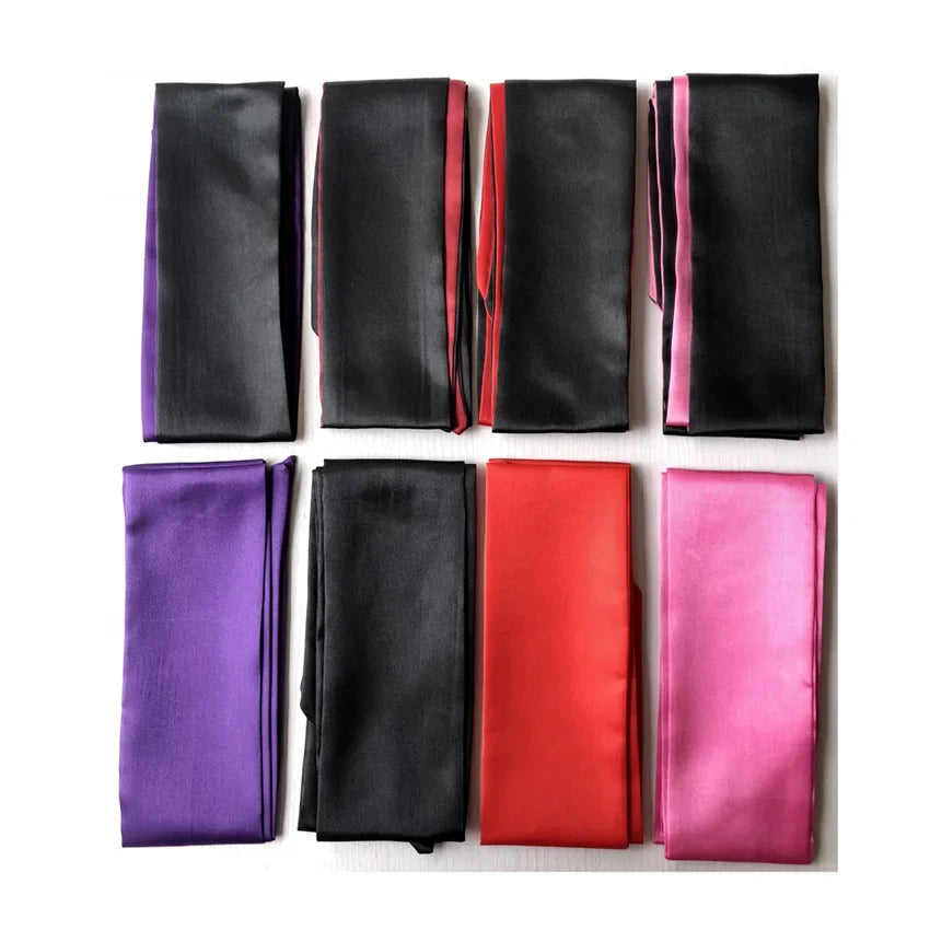 Silk Eye Sleep Mask — Satin Ribbon Blindfold, Cute & Sexy Eye Cover for Women, High-Quality Gift Surprise