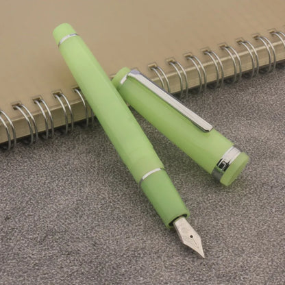 JINHAO 82 Transparent Fountain Pen — Spin Golden EF/F/M Nib, Ink Pen for Business, Office & School Supplies