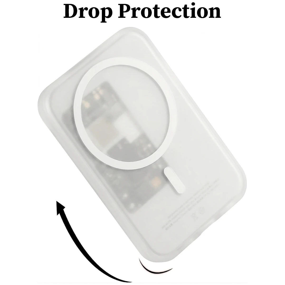 MagSafe Power Bank Protective Case - TPU Anti-Drop Cover with Secure Locking & Textured Finish