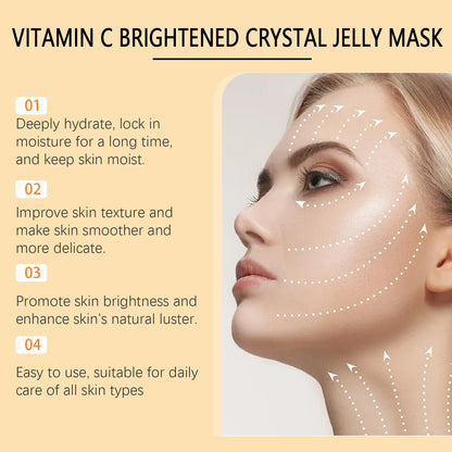 Jelly Mask Powder - Hydrating Rose & 24k Gold Peel-Off Facial Mask for Nourishing, Moisturizing & Revitalizing SPA Treatment