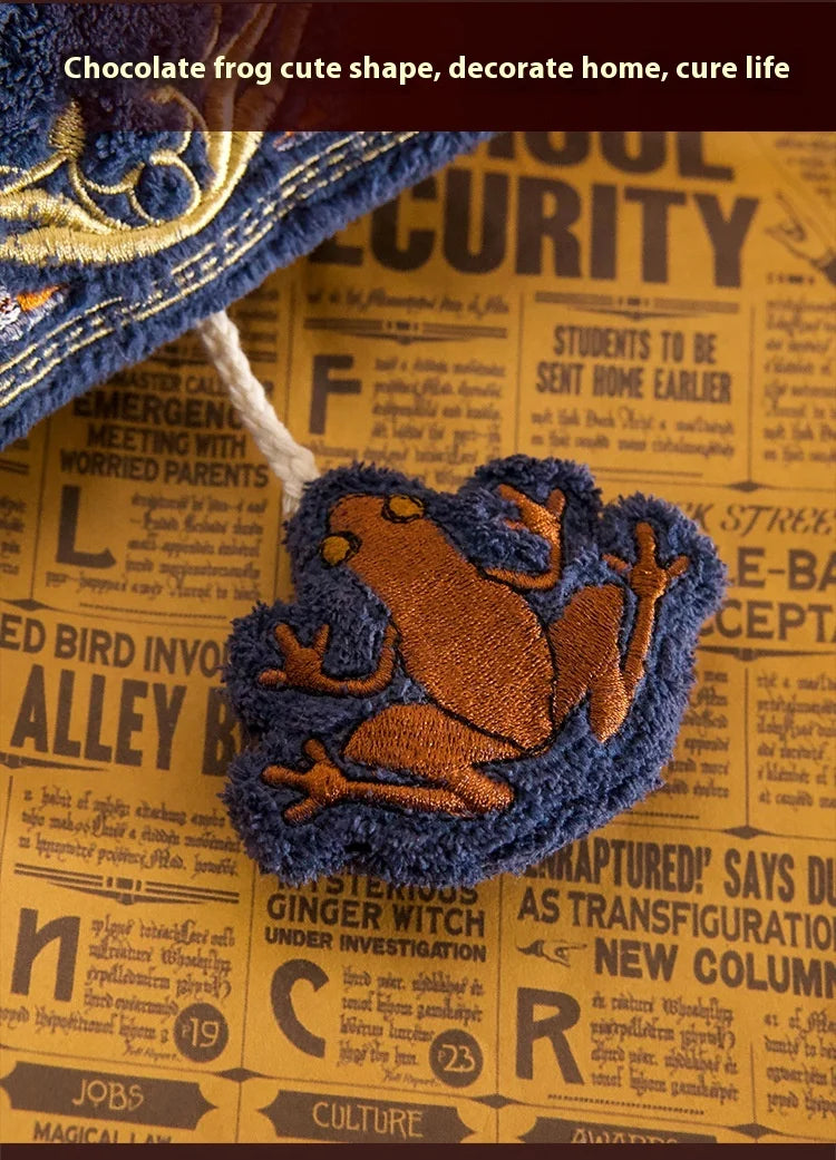 Miniso Warner Harry Potter Magic Chocolate Frog Towel – Embroidered Coral Velvet with High Count Embroidery