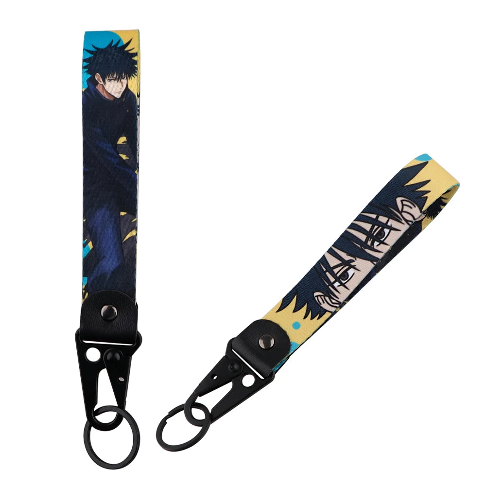 Anime Eagle Beak Keychain – Cool Short Lanyard for Phone, Badge Holder & USB Pendant