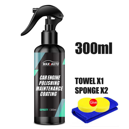 Car Engine Bay Cleaner & Restorer - Powerful Engine Compartment Degreaser for Automotive Cleaning and Polishing