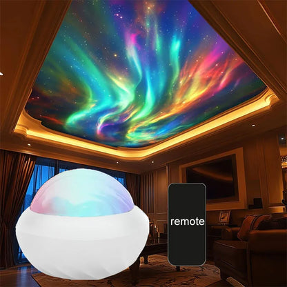 RGB Aurora Night Light Projector - Remote Control Northern Lights Lamp for Home Party Decor