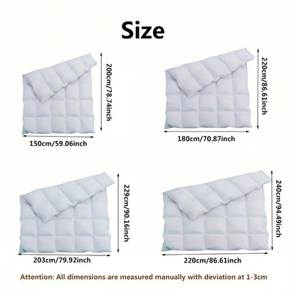 Hotel Style Winter Comforter – Soft, Fluffy & Breathable Quilt Blanket, Lightweight & Warm, Queen/King 220x240cm