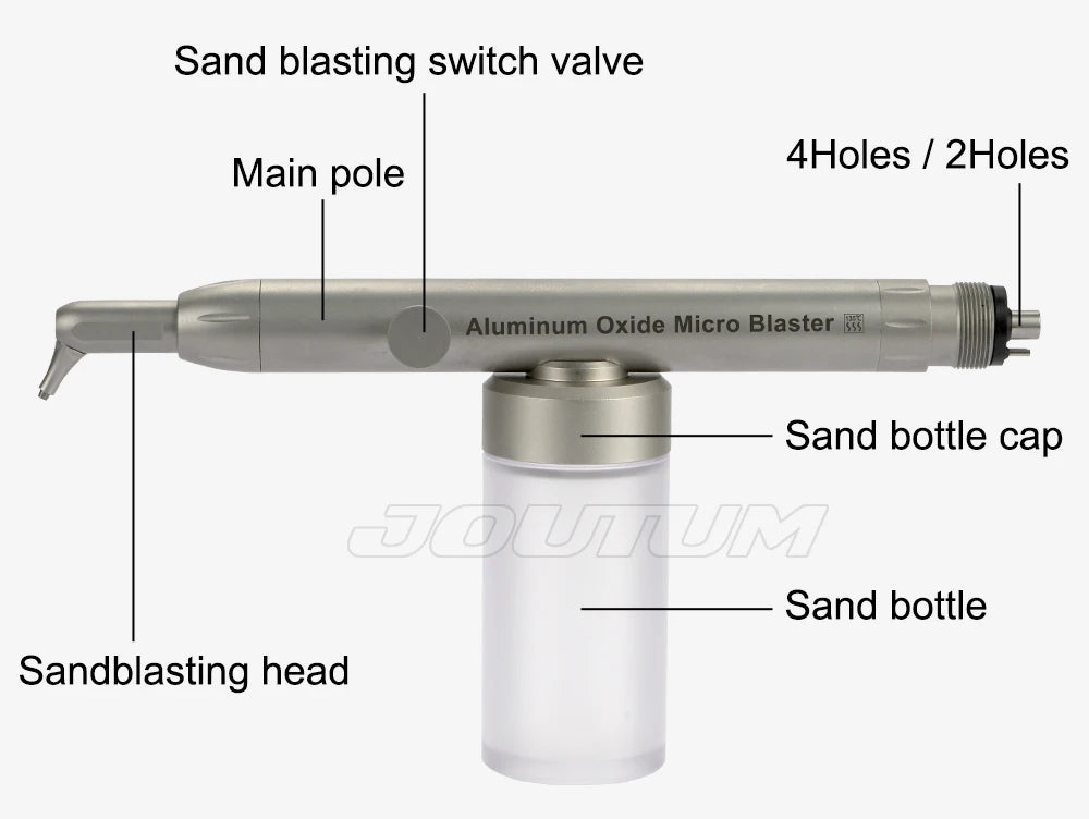 ATMDENT Dental Aluminum Oxide Micro Blaster – Air Abrasion Polisher Sandblasting Gun for Dentistry