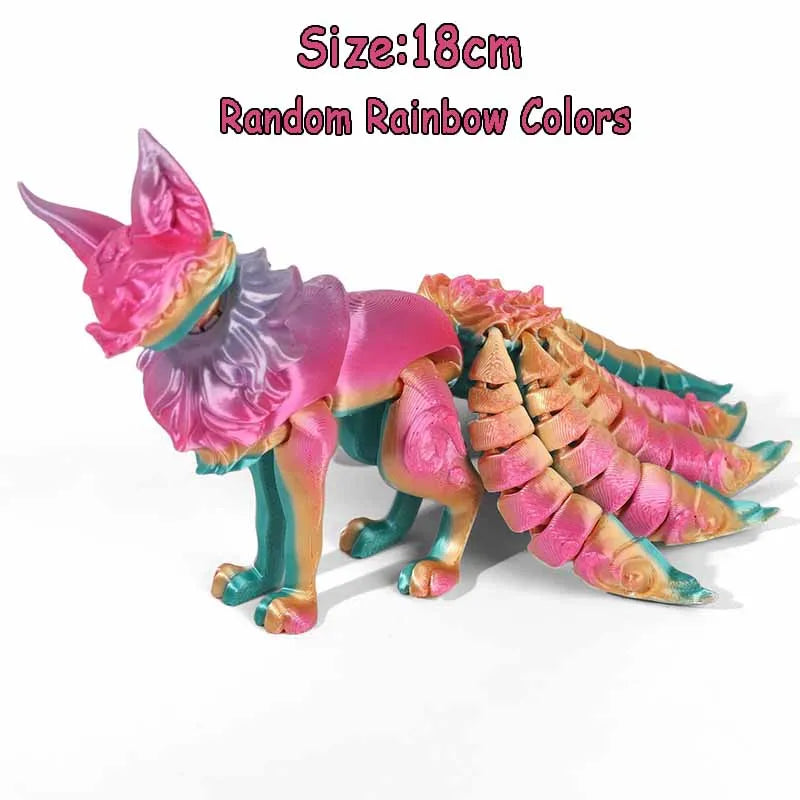 3D Printed Multi-Joint Dinosaur & Snake Fidget Toy – Movable Stress Relief Toy for Adults, Kids, Autism, and Desktop Decor