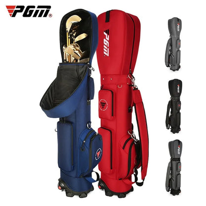 PGM Ultra-Light Golf Bag with Wheels QB069 – Large Capacity Sport & Aviation Bag with Multifunctional Ball Storage