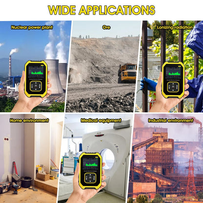 Geiger Counter Radiation Detector - Real-Time β, γ & X-Ray Radioactive Monitoring Meter