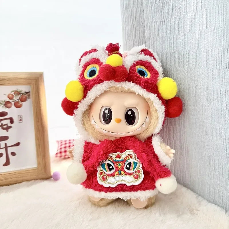 Cute Cartoon Rabbit Outfit for Labubu Plush –  Monkey Macaron Fashion Clothes & Accessories