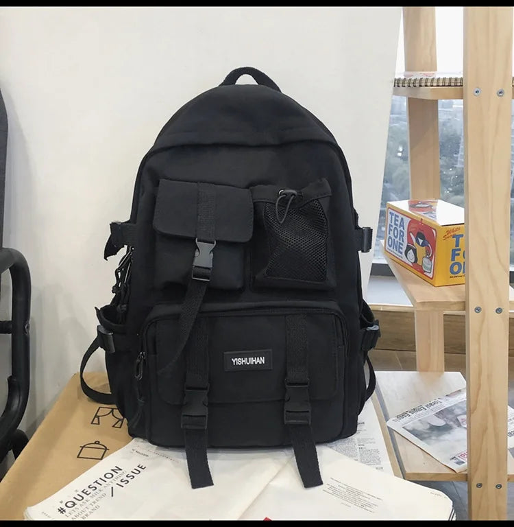 Multifunctional Teen Laptop Backpack – High-Quality Canvas School Bag for Boys & Girls