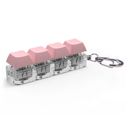 DIY Keyboard Key Toy - Stress Relief Fidget Button Keychain & Fidget Keycap Toy