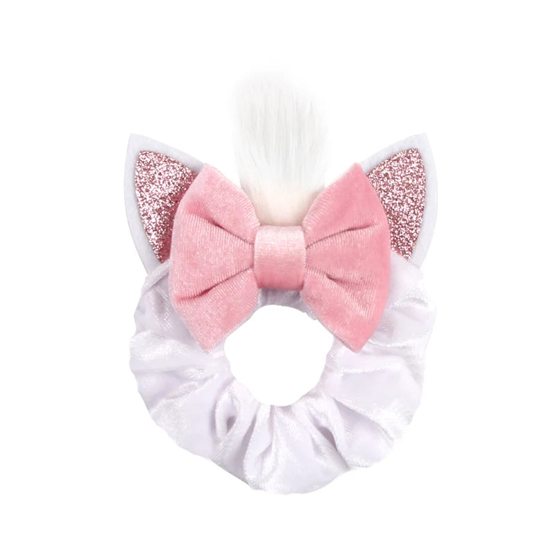 Velvet Mouse Scrunchies - Cute Elastic Ponytail Holders & Hair Accessories for Girls