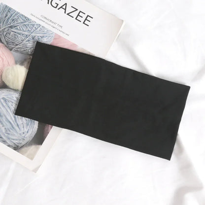 Wide Elastic Sports Headband – Solid Color Soft Hair Band for Running, Yoga, Makeup & Face Washing for Women and Men