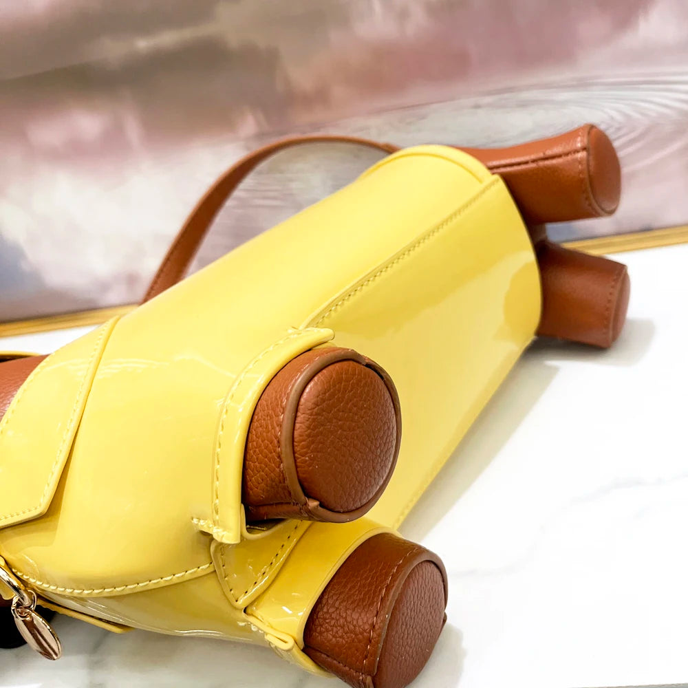 Designer Leather Dog-Shaped Crossbody Shoulder Bag – Cute Evening Party Purse for Women