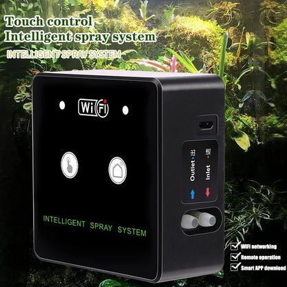 WiFi Automatic Rainforest Mist Sprayer System Kit – Smart Irrigation Timer Humidifier for Reptile Terrarium & Plant Care